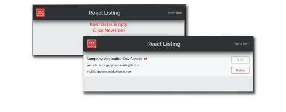 React &
                      Firebase Webapp